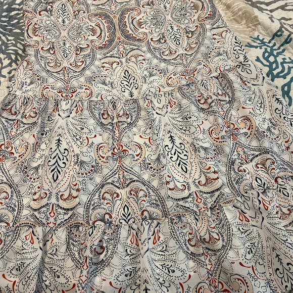 Sanctuary Paisley Print Dress in Navy & Orange - Picture 7 of 12